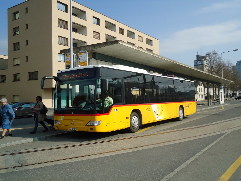 Hsler, Rickenbach - LU 206'585 - Mercedes Citaro am 11. Mrz 2011 beim Bahnhof Sursee