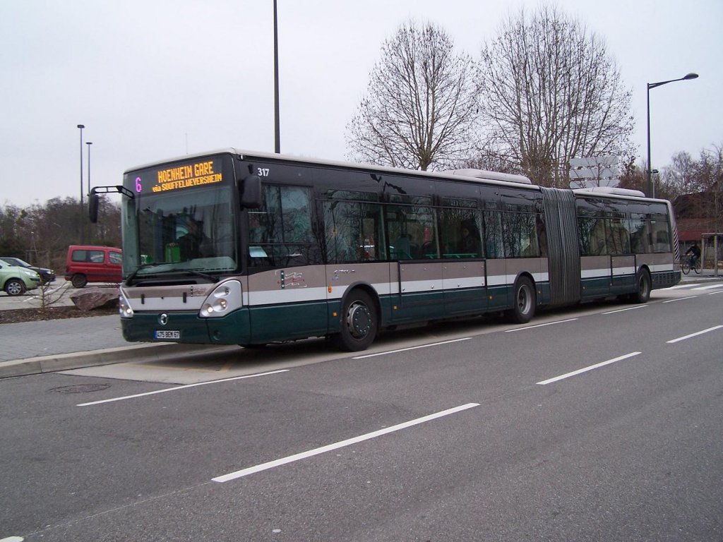 Irisbus Citlis 18 Nr 317 am 04/01/2010.
