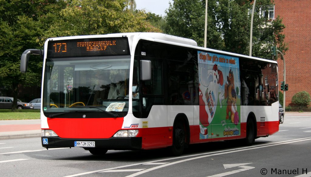 Jasper 8303 (HH JH 3292) mit TB fr Kinder berraschung.
Aufgenommen am ZOB Barmbek, 2.9.2010.