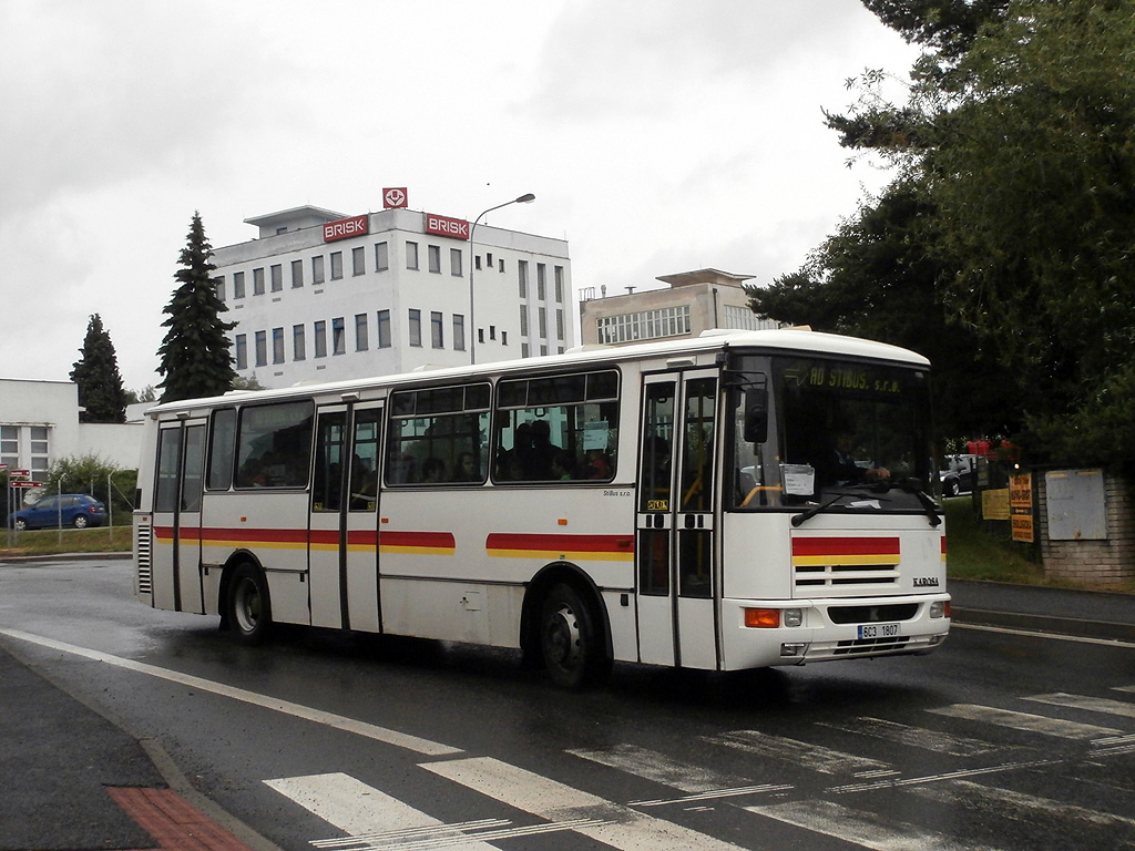 Karosa B931 auf der SEV-linie in Tbor, Zavadilsk-strasse. (25.6.2013)