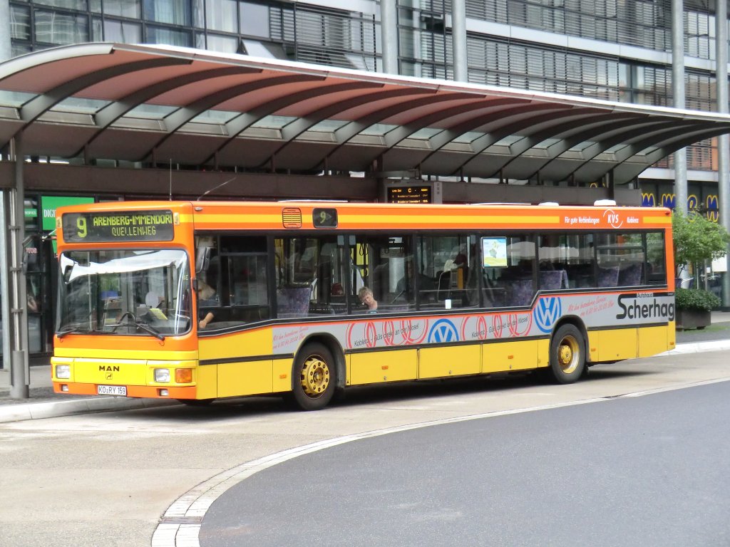 KEVAG KO-RY-159 steht am 11.8.10 am Hbf und befhrt die Linie 9.
