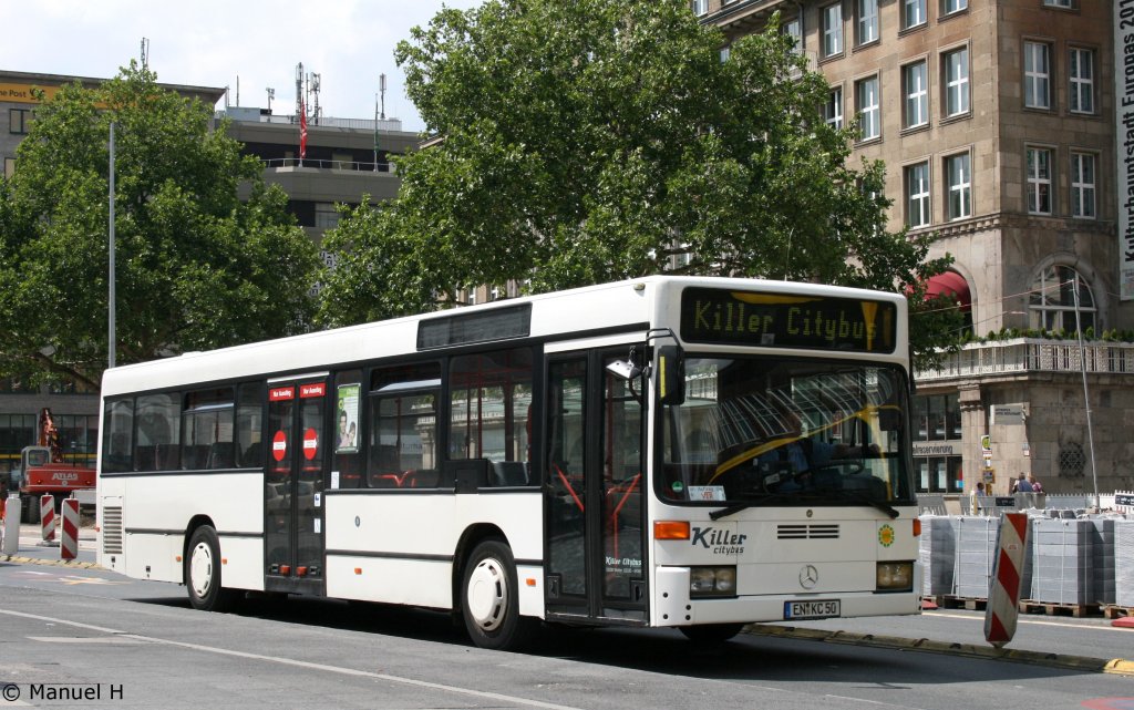 Killer Citybus (EN KC 50) fhrt am 13.7.2010 SEV fr die Deutsche Bahn.
Dieser Bus ist ein Ver Auftragsfahrzeug.
