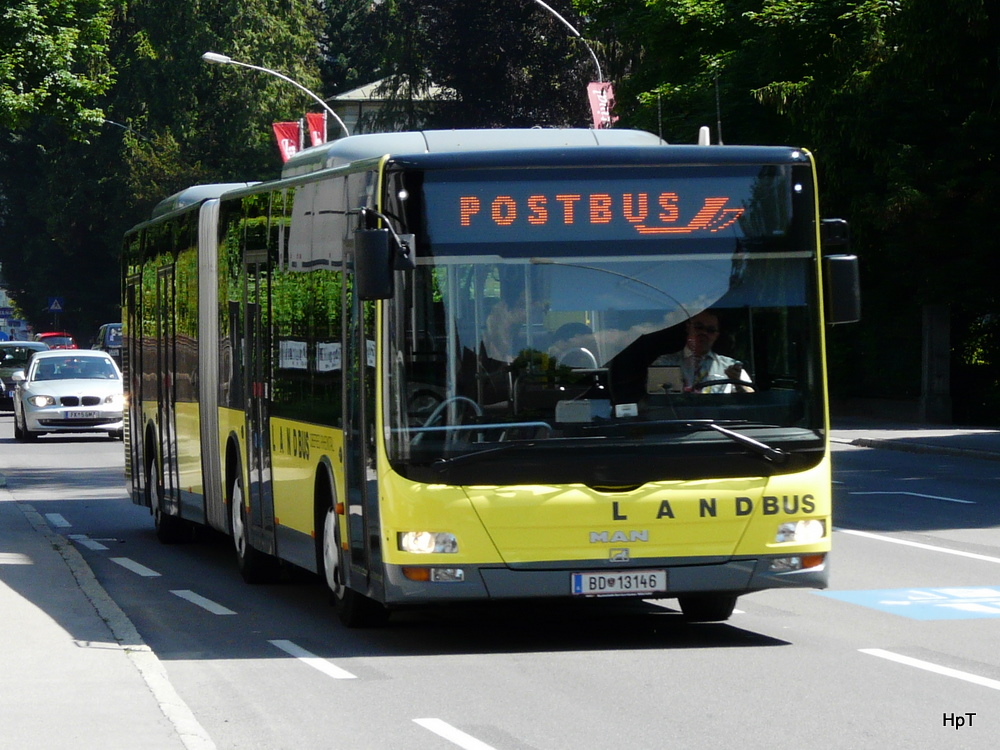 LandBus - MAN  BD 13146 unterwegs in Feldkirch am 24.05.2011