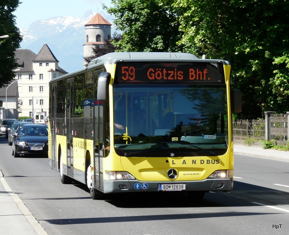 LandBus - Mercedes Citaro BD 12838 unterwegs in Feldkirch am 24.05.2011