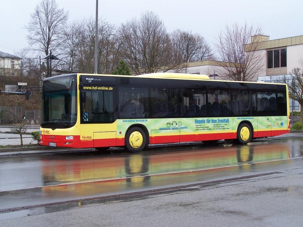 Lion's City  der Hohenzollerischen Landesbahnen in Hechingen am 26/03/2011.