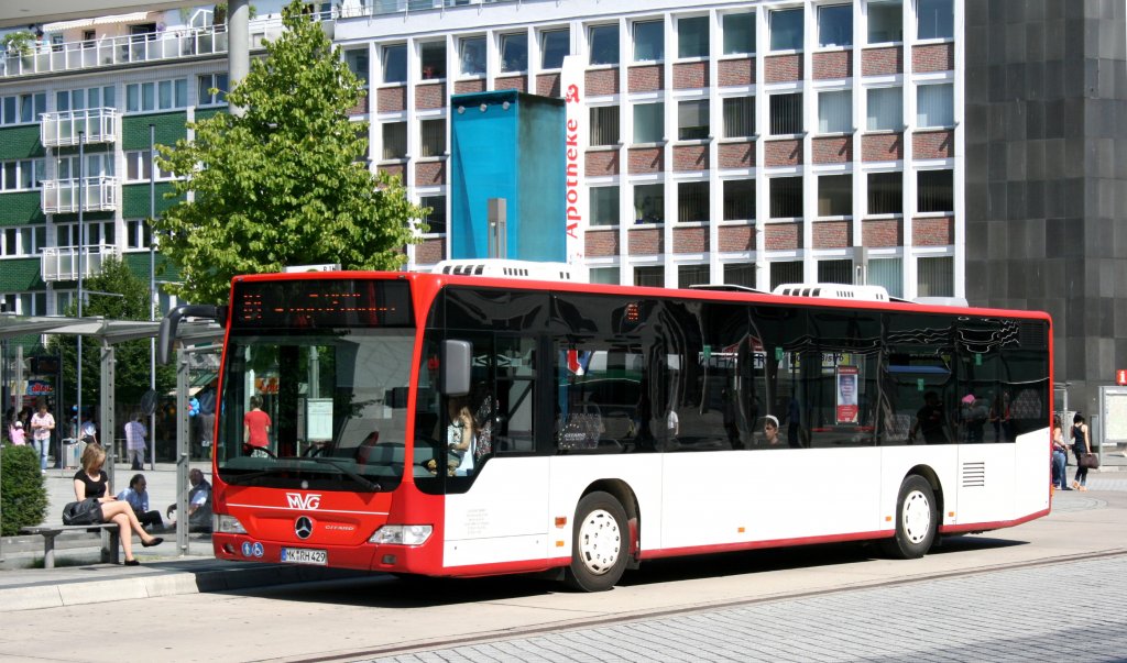 Listertaler (MK RH 429) fhrt im Auftrag der MVG.
Hagen Stadtmitte, 26.6.2010. 
