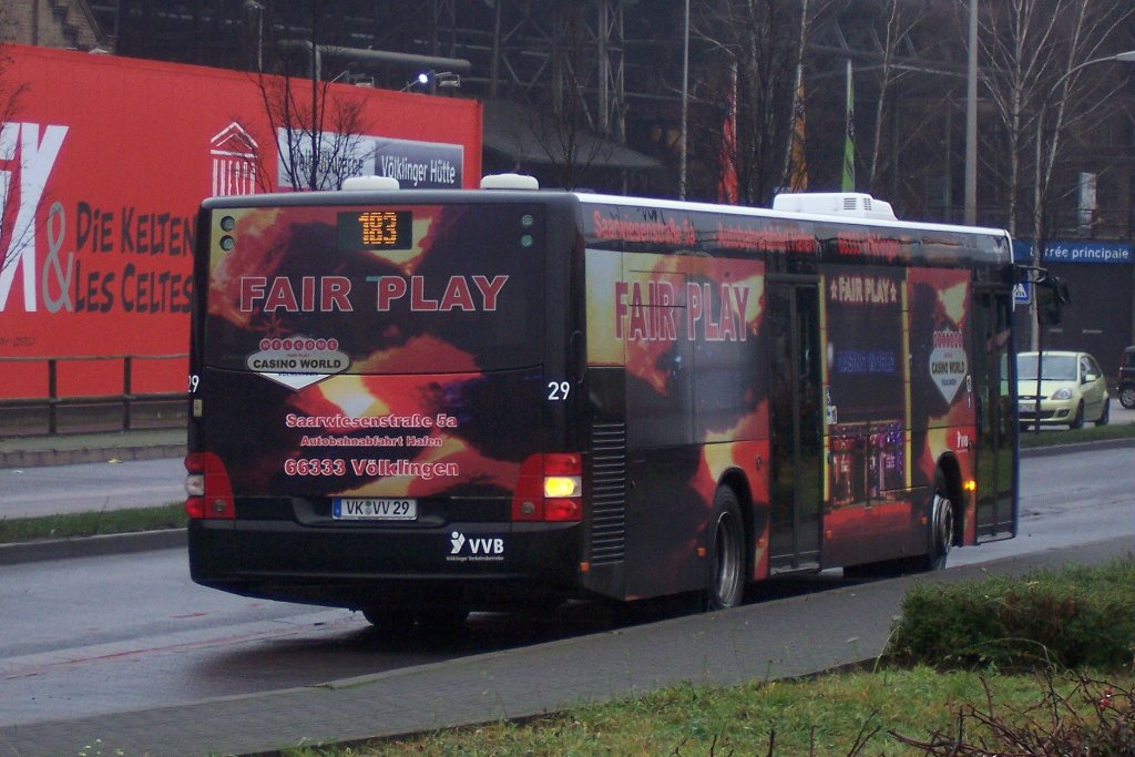 MAN LC, Wagen 29 der VVB, mit EZ 07/2007 am 31. Dezember 2011 auf Linie 183.
