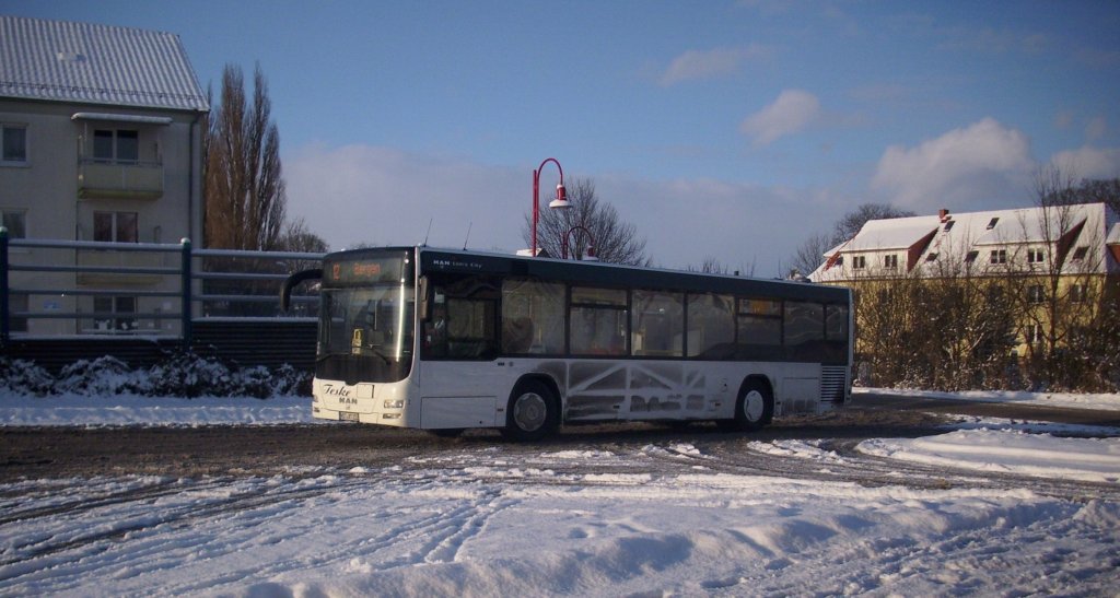 MAN Lion's City vom Reisedienst Teske aus Deutschland in Bergen am 02.02.2012