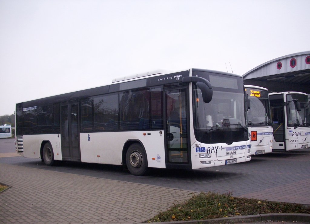 MAN Lion's City der RPNV in Bergen am 26.10.2011