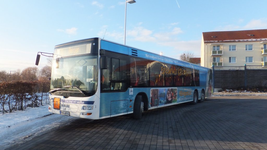 MAN Lion's City der RPNV in Bergen am 24.01.2013