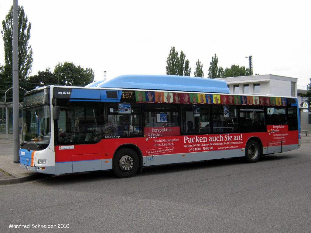 MAN Lions City in Saarbrcken Brebach. Die Aufnahme des Foto war am 02.09.2010.