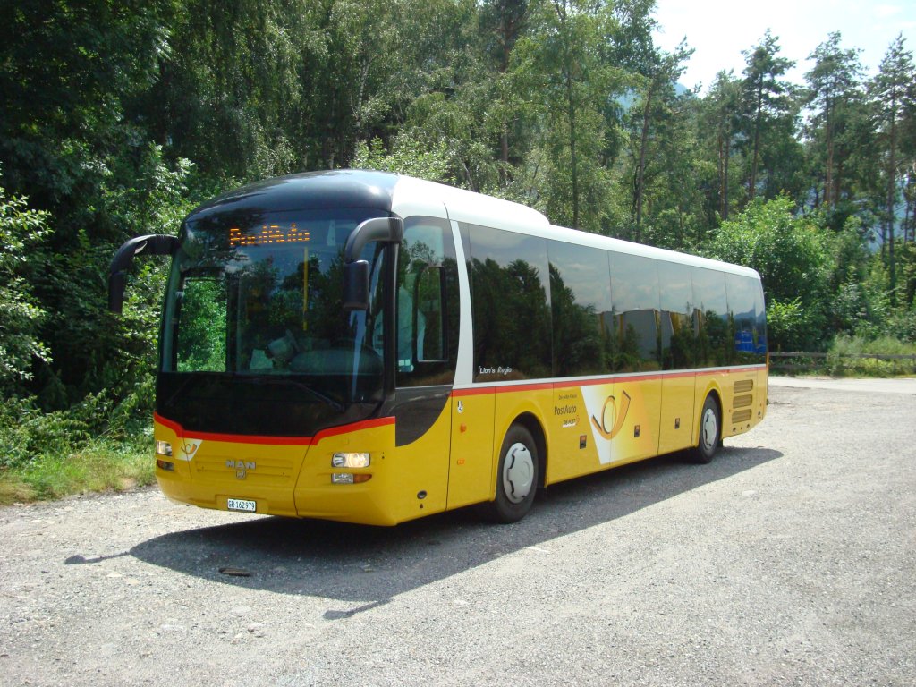 MAN Lions Regio R12 GR 162979 aufgenommen am 12.07.2020 in der Nähe von Chur