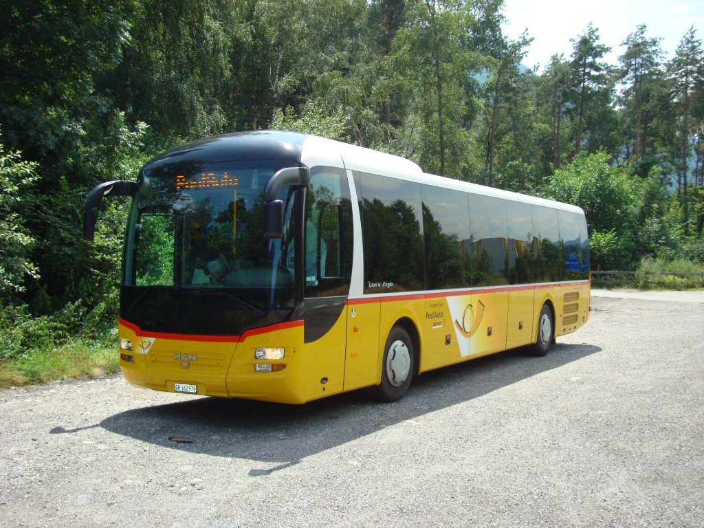 MAN Lions Regio R12 GR 162979 aufgenommen am 12.07.2020 in der Nhe von Chur