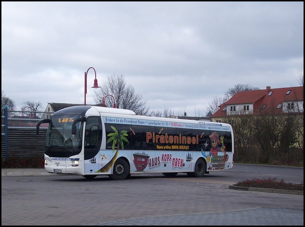 MAN Lion's Regio der RPNV in Bergen am 18.01.2012   
