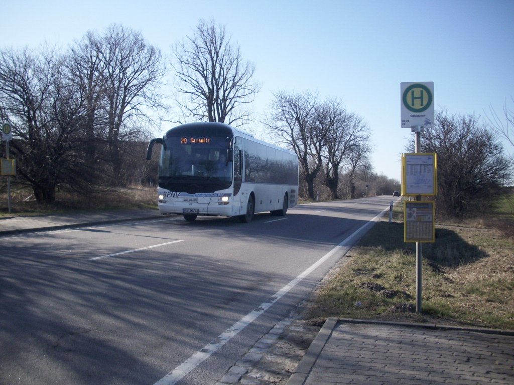 MAN Lion's Regio der RPNV in Sassnitz am 12.03.2012

