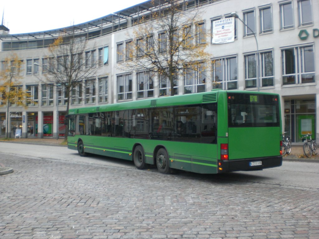 MAN Niederflurbus 2. Generation auf der Linie 8710 am ZOB/Hauptbahnhof.
