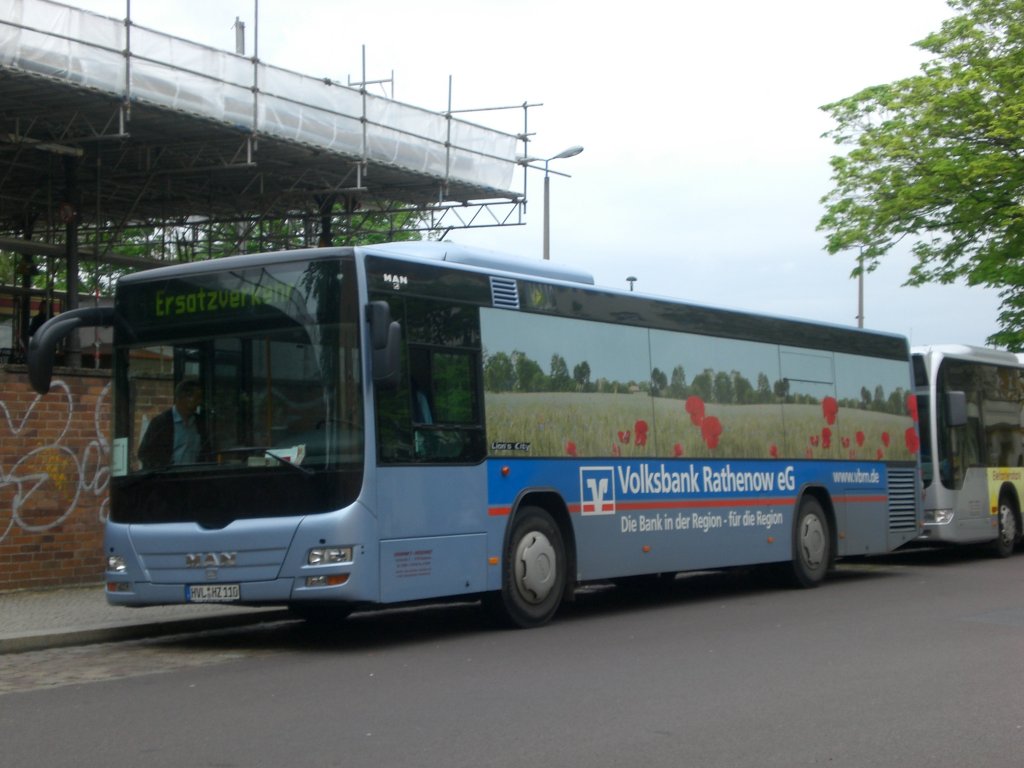 MAN Niederflurbus 3. Generation (Lions City /T) als SEV fr die S-Bahnlinie 3 zwischen S-Bahnhof Nldnerplatz und S-Bahnhof Karlshorst.
