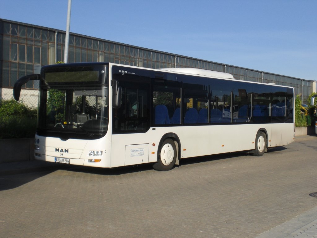 MAN Niederflurbus 3. Generation (Lion's City) auf der Linie 128 nach Bad Doberan am ZOB Rostock.(3.6.2013) 