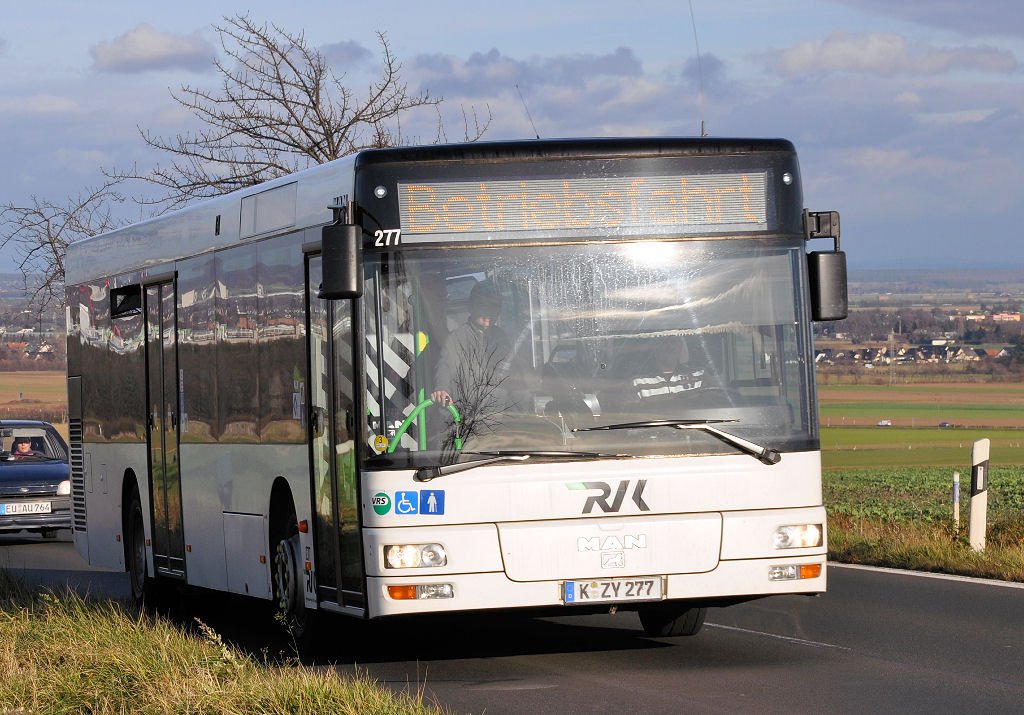 MAN,  RVK, unterwegs in die Eifel, Euskirchen-Billig 03.12.2009