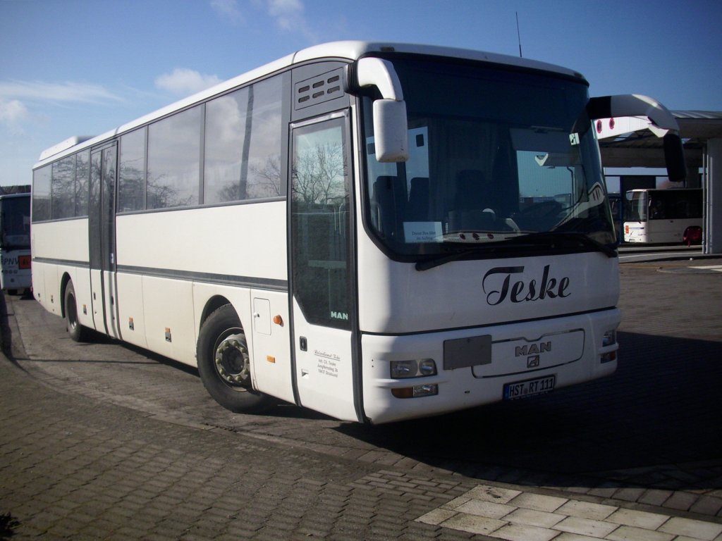 MAN L 363 vom Reisedienst Teske aus Deutschland in Bergen am 23.02.2012
