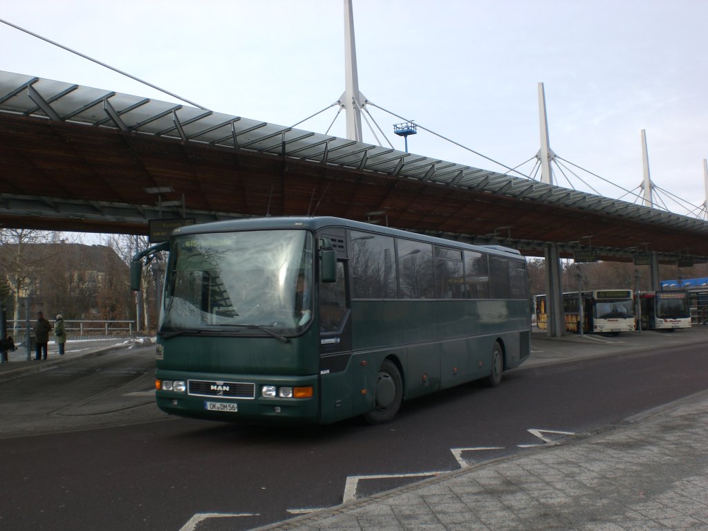 MAN L-Reihe auf der Linie 615 nach Rottmersleben am ZOB/Hauptbahnhof.