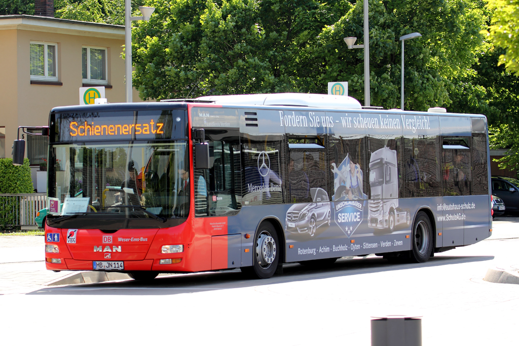 MAN Weser-Ems-Bus in Rotenburg(Wmme) 31.5.2013