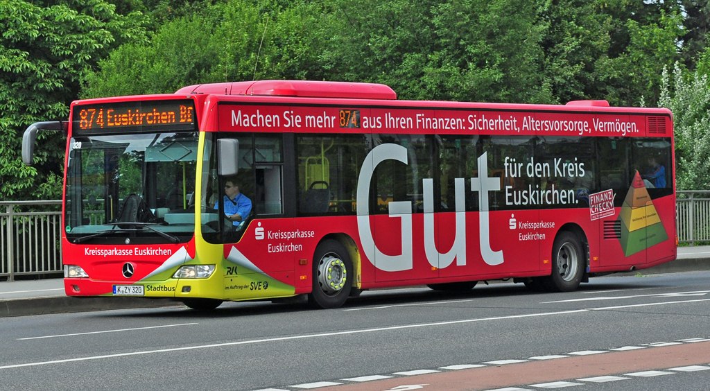 MB Citaro, Linie 874 beim SVE in Euskirchen. Der Bus der RVK fhrt im Auftrag des SVE (Stadtverkehr Euskirchen) -  09.06.2010