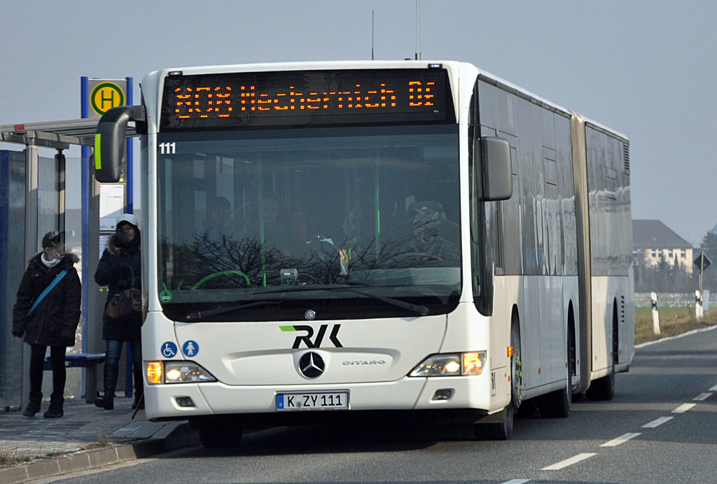 MB O 530 G Citaro K-ZY 111 der RVK bei Euskirchen - 13.02.2013