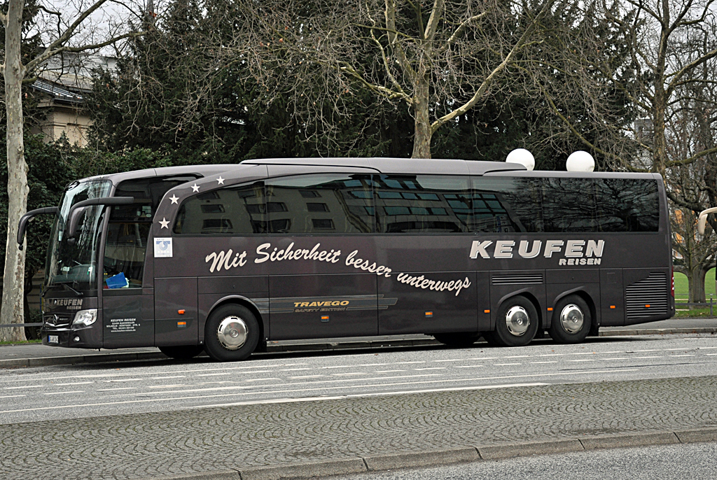 MB O 580 Travego von  Keufen-Reisen , AC-AK 1041, in Bonn 31.01.2013