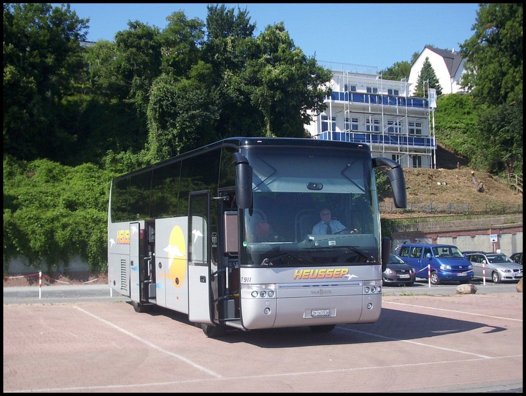 Mein 1000. Busbild auf http://www.bus-bild.de/ - Van Hool T911 von Heusser aus der Schweiz im Stadthafen Sassnitz am 15.08.2012