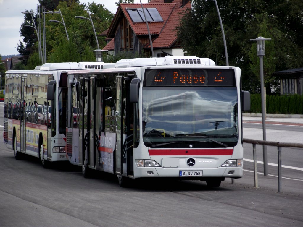 Mercedes Benz Citaro von Regio Bus Augsburg am 16.08.11 in Marktoberdorf 
