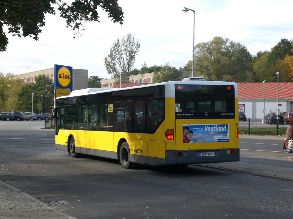 Mercedes-Benz O 530 I (Citaro) auf der Linie 163 nach S-Bahnhof Adlershof am S-Bahnhof Grnau.