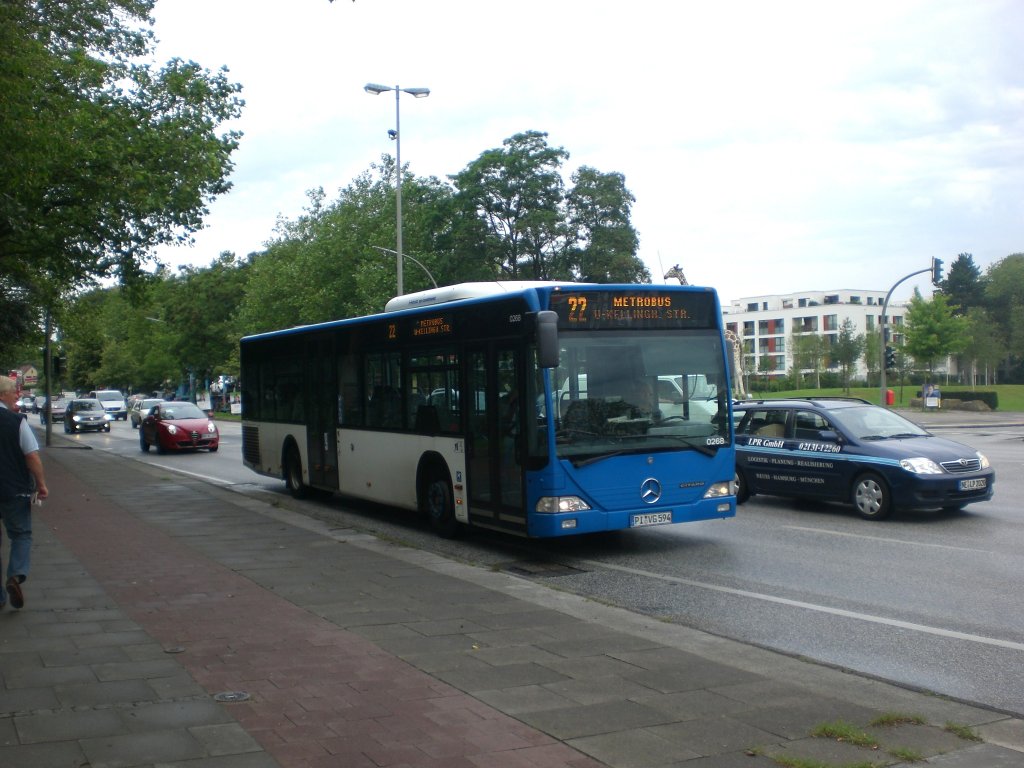 Mercedes-Benz O 530 I (Citaro) auf der Linie 22 nach U-Bahnhof Kellinghusenstrae am U-Bahnhof Hagenbecks Tierpark. 