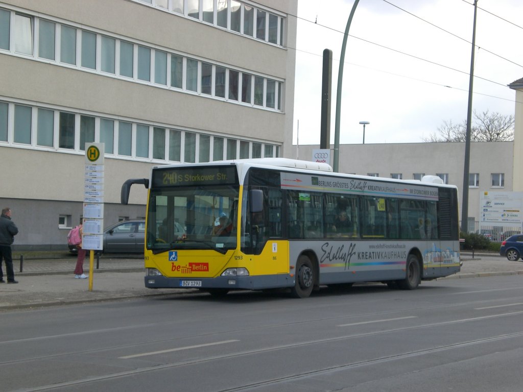 Mercedes-Benz O 530 I (Citaro) auf der Linie 240 nach S-Bahnhof Storkower Strae am Betriebshof Lichtenberg.
