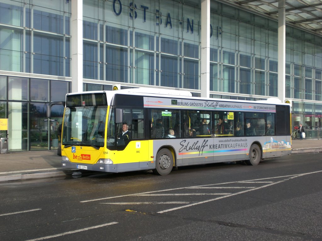 Mercedes-Benz O 530 I (Citaro) auf der Linie 240 nach Hauptbahnhof am Ostbahnhof.