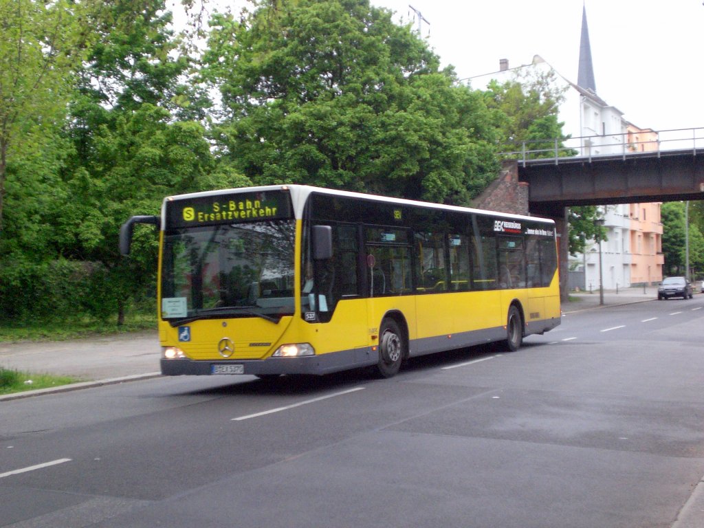 Mercedes-Benz O 530 I (Citaro) als SEV fr die S-Bahnlinie 3 zwischen S-Bahnhof Nldnerplatz und Lichtenberg Mellenseestrae.
