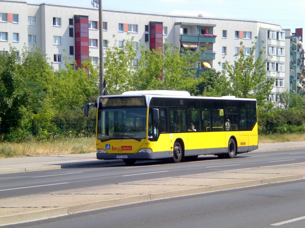 Mercedes-Benz O 530 I (Citaro) auf der Linie 191 nach S-Bahnhof Marzahn am U-Bahnhof Kaulsdorf-Nord.