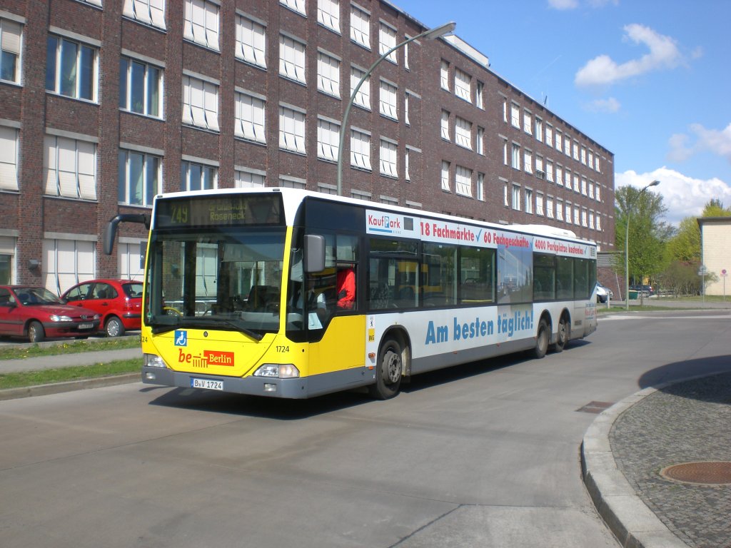 Mercedes-Benz O 530 I (Citaro) auf der Linie 249 nach Grunewald Roseneck an der Haltestelle Hertzallee.