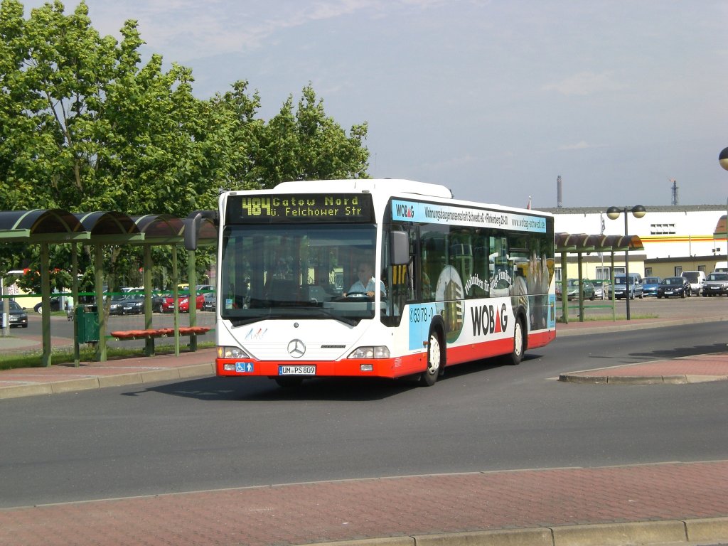 Mercedes-Benz O 530 I (Citaro) auf der Linie 484 nach Gatow Nord am ZOB Schwedt.(13.7.2011)