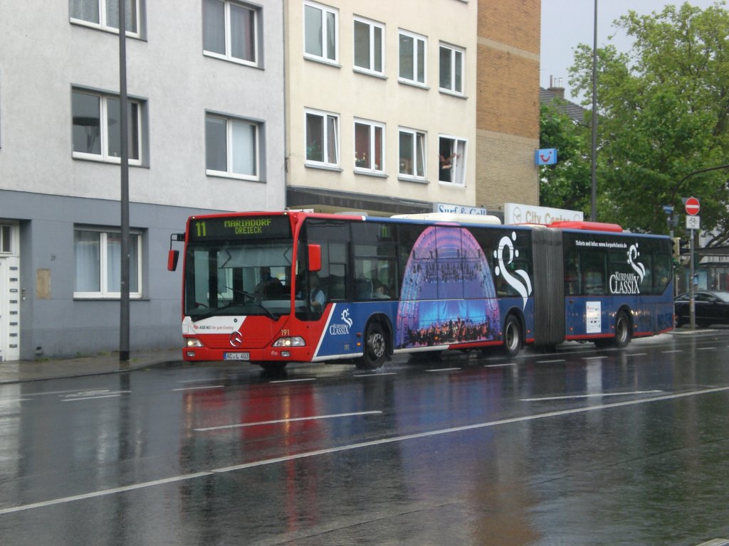 Mercedes-Benz O 530 I (Citaro) auf der Linie 11 nach Aachen Mariadorf Dreieck am Hauptbahnhof Aachen.(10.7.2012) 