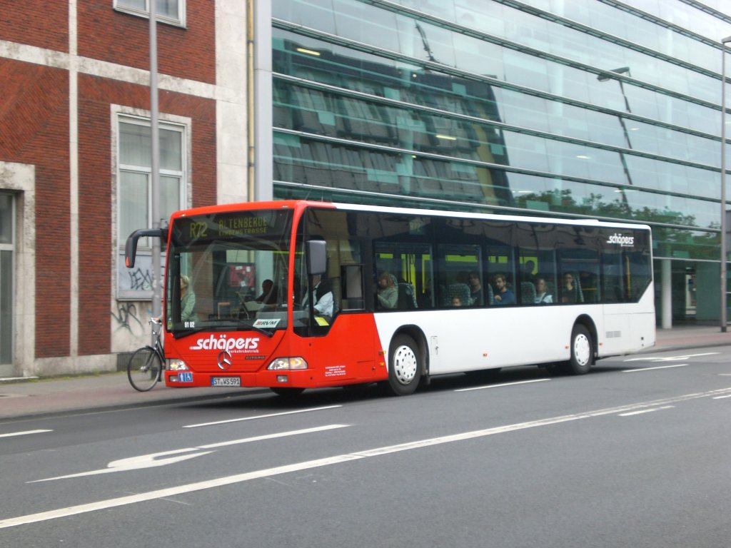 Mercedes-Benz O 530 I (Citaro) auf der Linie R72 nach Altenberde am Hauptbahnhof Mnster.(16.7.2012) 