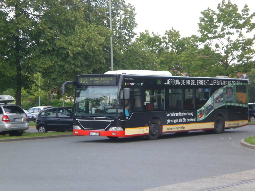 Mercedes-Benz O 530 I (Citaro) auf der Linie 303 nach Wanne-Eickel Brnig Dorfstrae am Hauptbahnhof Wanne-Eickel.(18.7.2012) 