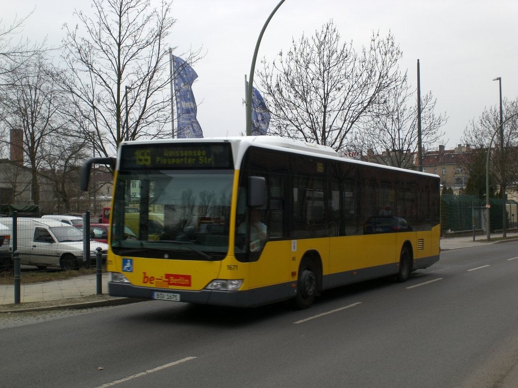 Mercedes-Benz O 530 II (Citaro Facelift) auf der Linie 155 nach Weiensee Piesporter Strae an der Haltestelle Weiensee Neumagener Strae.