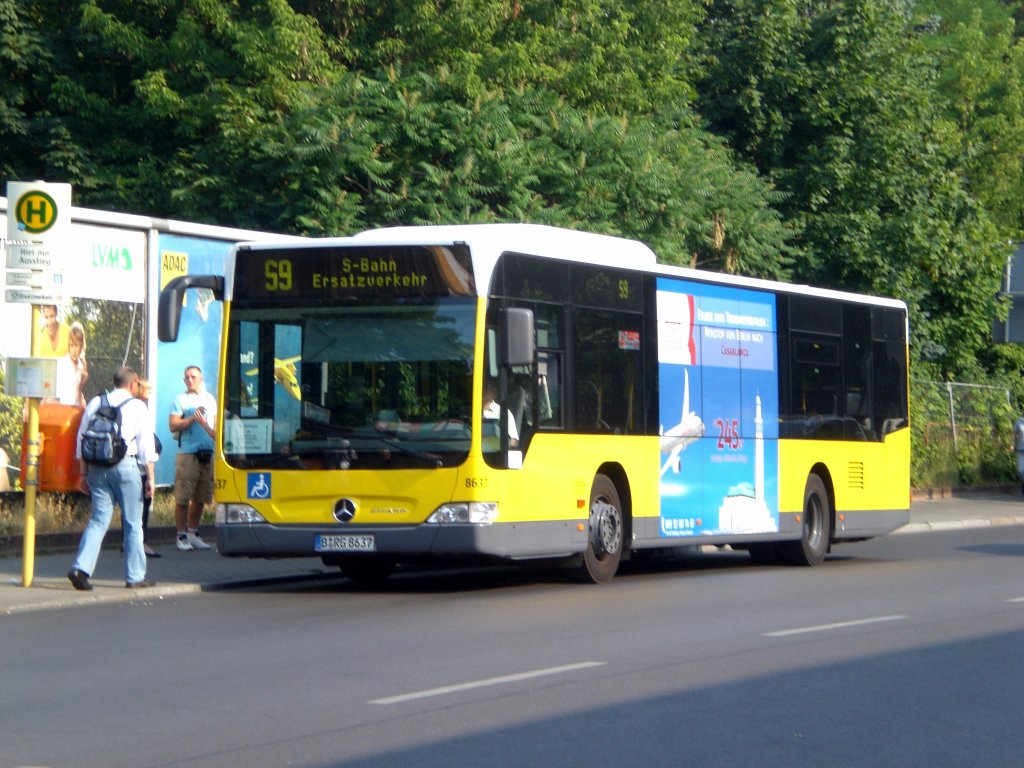 Mercedes-Benz O 530 II (Citaro Facelift) als SEV fr die S-Bahnlinie 9 zwischen S-Bahnhof Grnau und S-Bahnhof Flughafen Schnefeld.