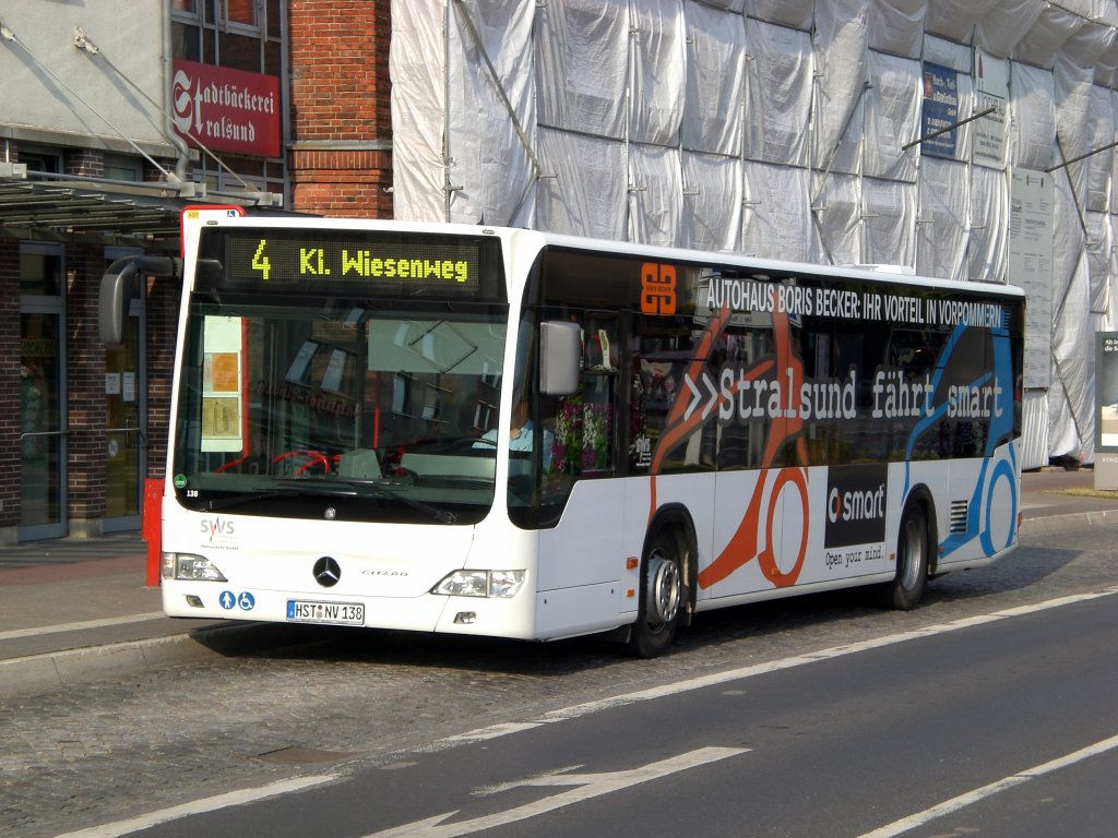 Mercedes-Benz O 530 II (Citaro Facelift) auf der Linie 4 nach Kleiner Wiesenweg am Hauptbahnhof. 