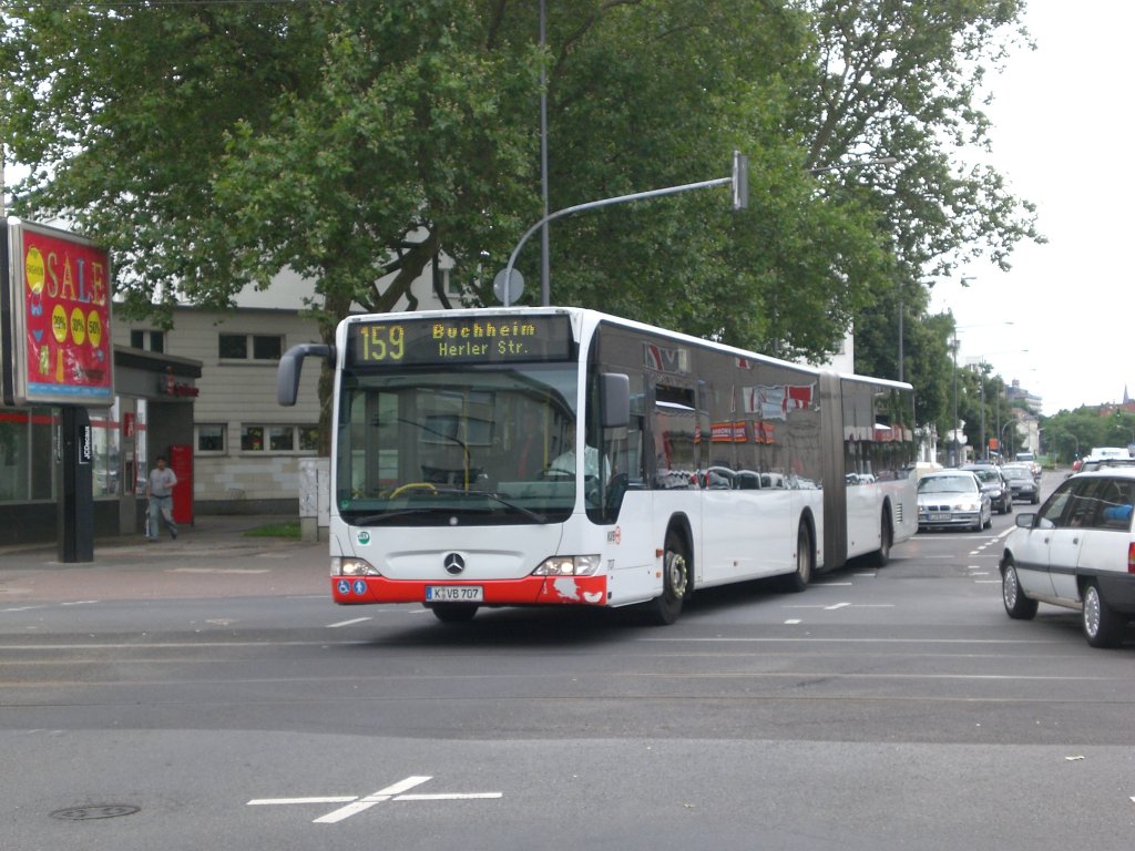 Mercedes-Benz O 530 II (Citaro Facelift) auf der Linie 159 nach Kln Buchenheim Herler Strae an der Haltestelle Buchforst Waldecker Strae.(9.7.2012)
 
