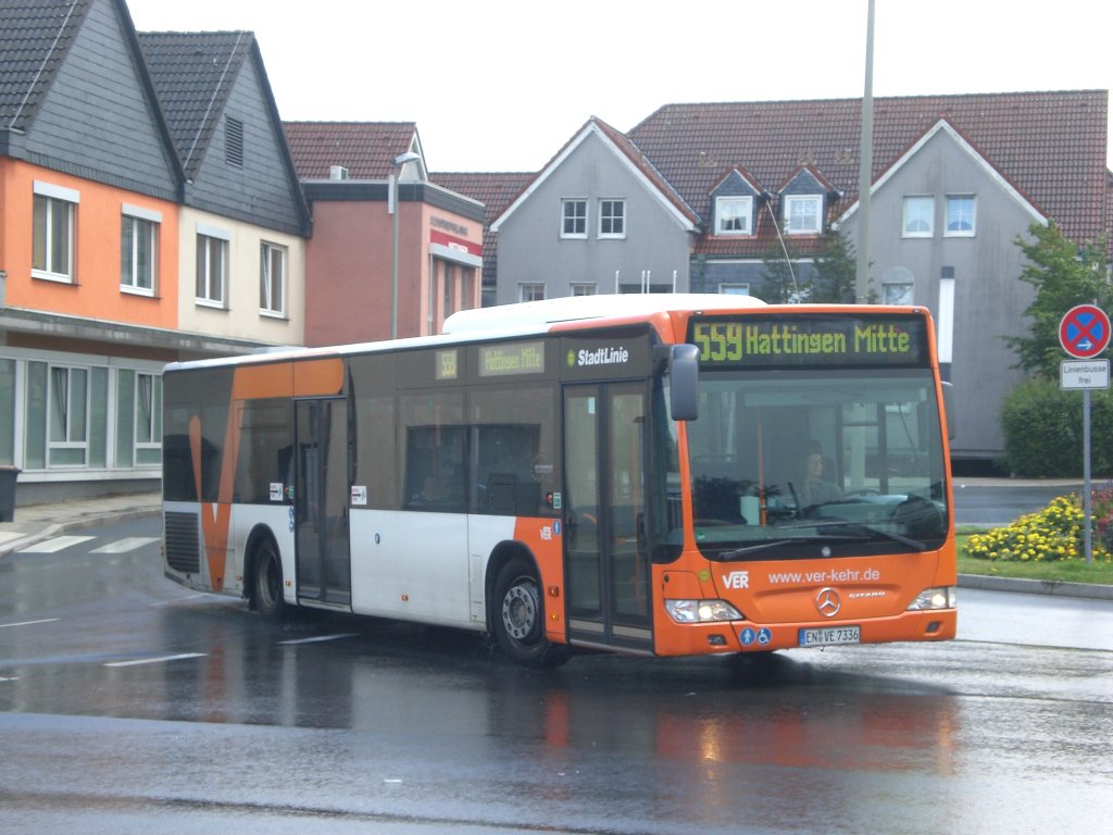Mercedes-Benz O 530 II (Citaro Facelift) auf der Linie 559 am S-Bahnhof Hattingen Mitte.(19.7.2012) 