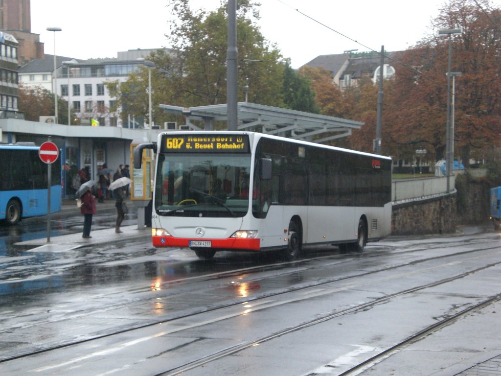 Mercedes-Benz O 530 II (Citaro Facelift) auf der Linie 607 nach Bonn U-Bahnhof Rmersdorf am Hauptbahnhof Bonn.(4.10.2012) 