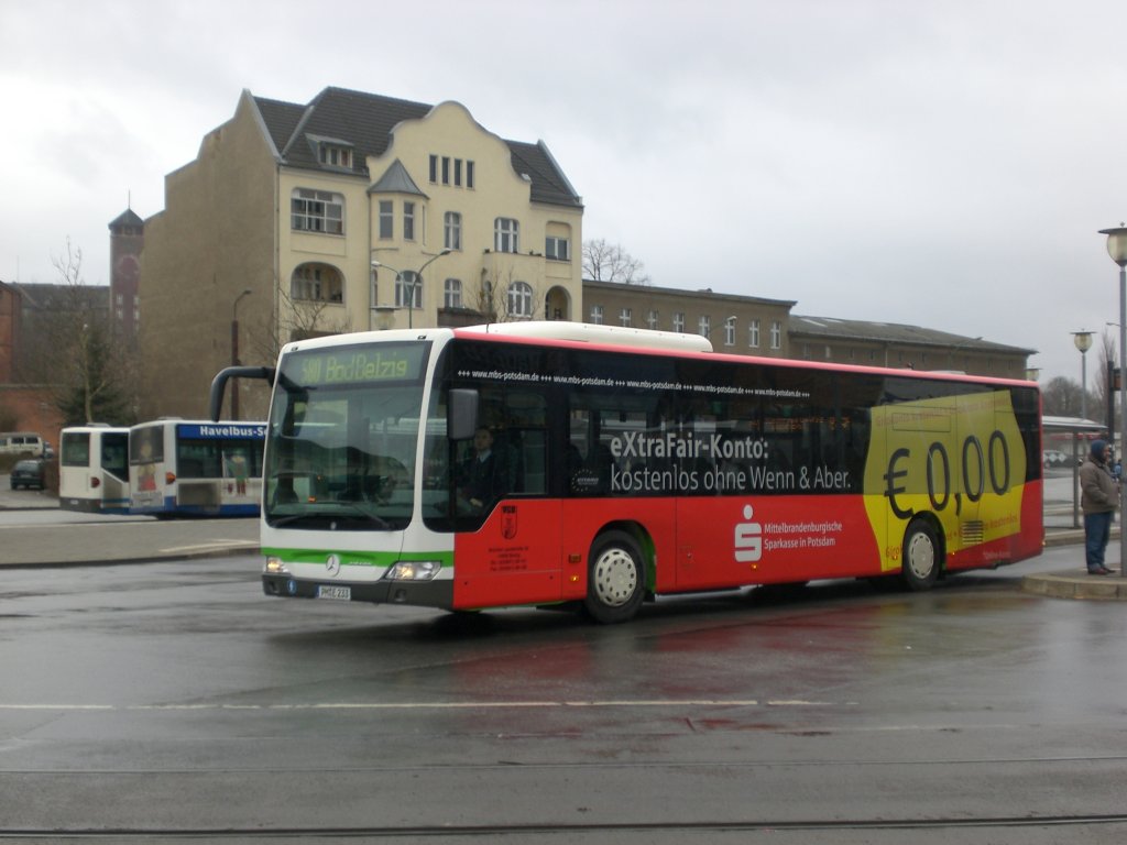 Mercedes-Benz O 530 II  (Citaro Facelift) auf der Linie 580 Bad Belzig am Hauptbahnhof.