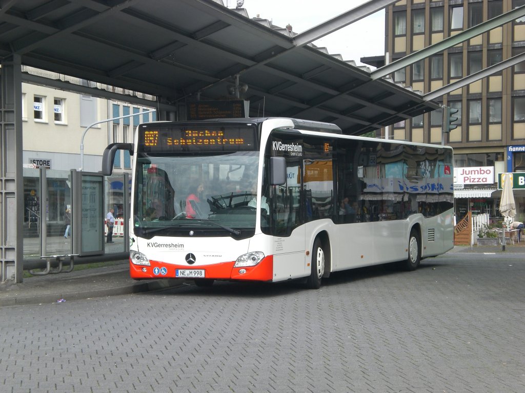 Mercedes-Benz O 530 III (Citaro 2. Generation) auf der Linie 097 nach Mnchengladbach Jchen Schulzentrum am Hauptbahnhof Mnchengladbach.(10.7.2012) 